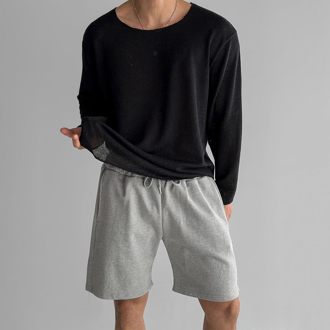 Premium men's lightweight pullover, offering superior comfort and a relaxed fit for stylish daily wear.