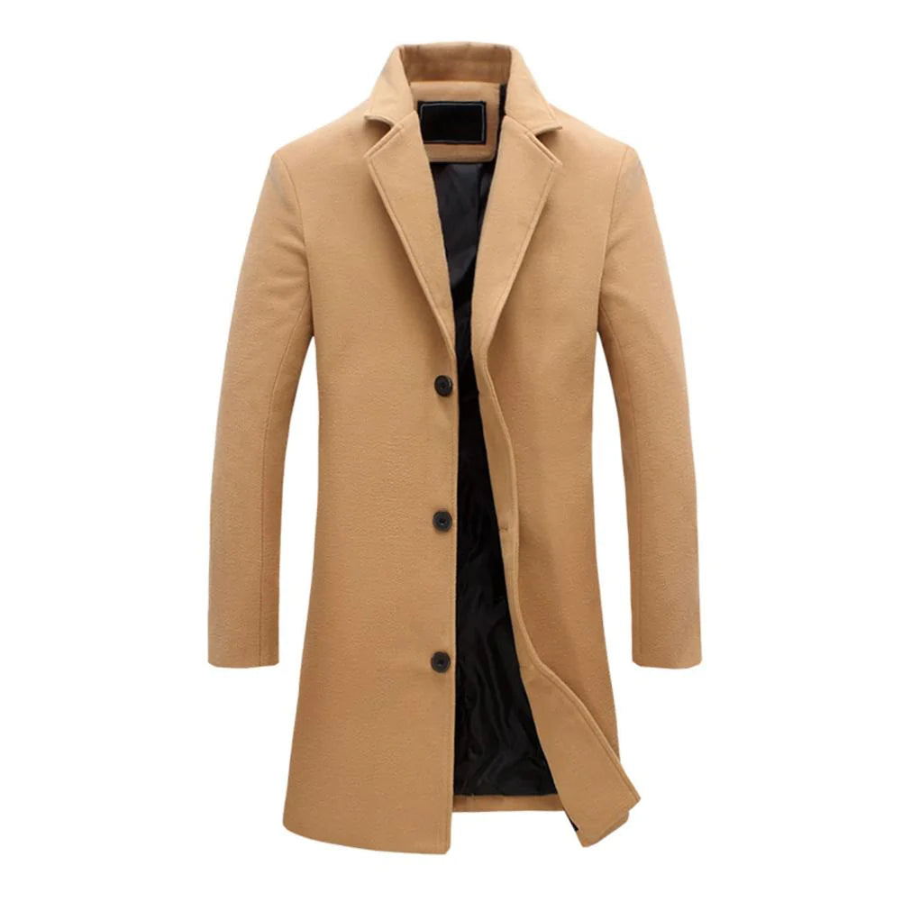 Men's premium long winter coat, Noah style, offering ultimate warmth and classic style for cold weather.