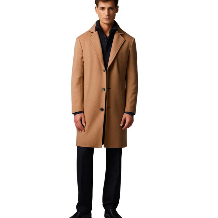 Noah men's long winter coat, designed for ultimate warmth & style. Essential cold weather gear, durable outerwear.
