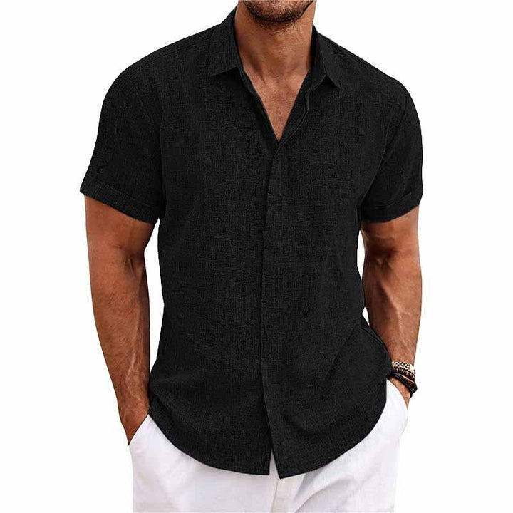 Stylish Men's Lucas long sleeve button-down shirt. Premium quality, timeless design, and easy care wardrobe staple.