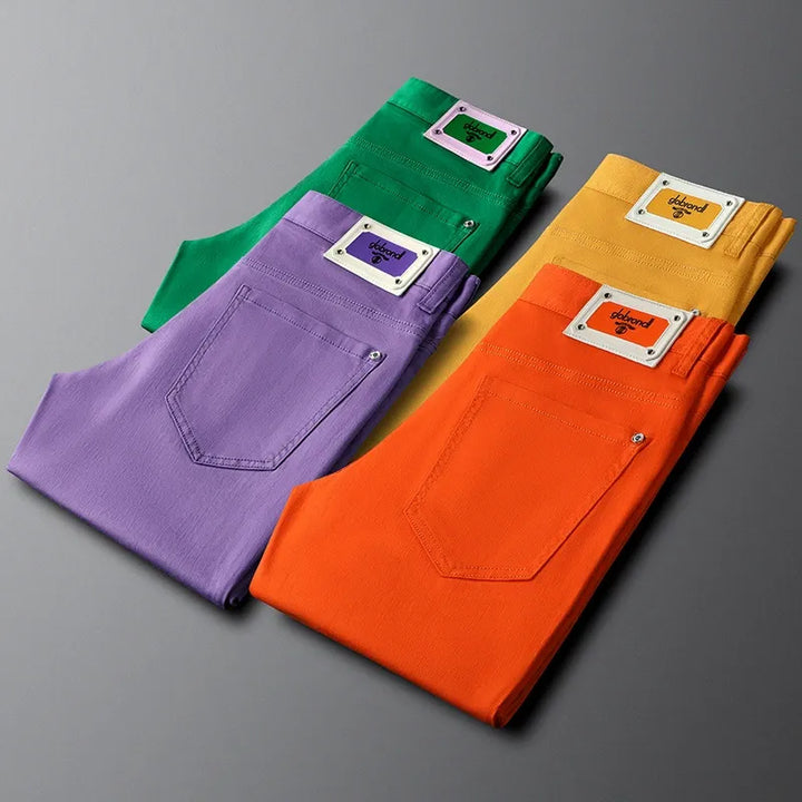 Tailored men's cotton dress pants, premium quality, perfect for business or special occasions.