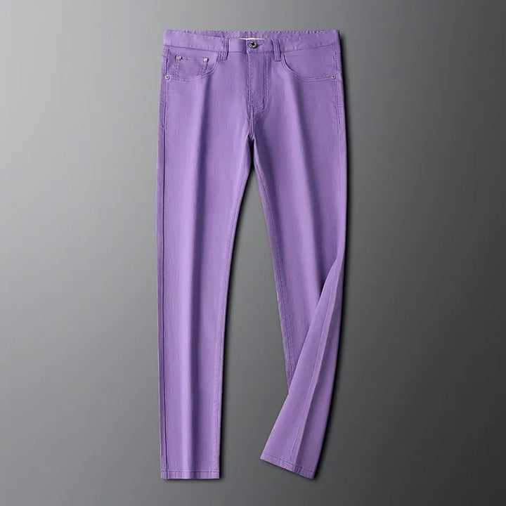 Stylish men's casual cotton trousers, tailored fit, comfortable for everyday wear.