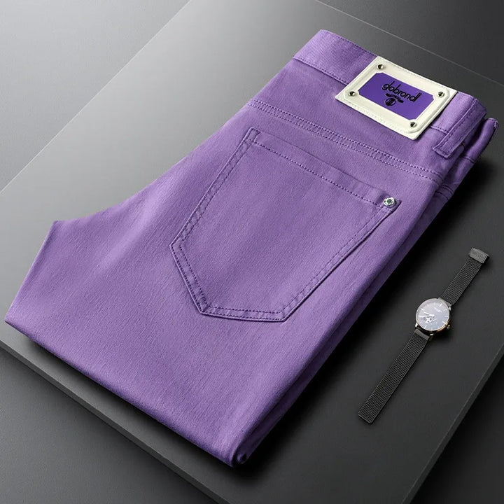Men's formal cotton trousers, tailored design, high-quality fabric for a sophisticated style.
