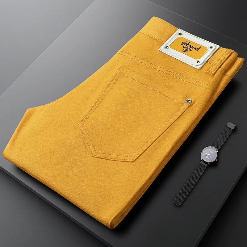 Casual men's tailored cotton pants, comfortable and chic, suitable for daily wear.