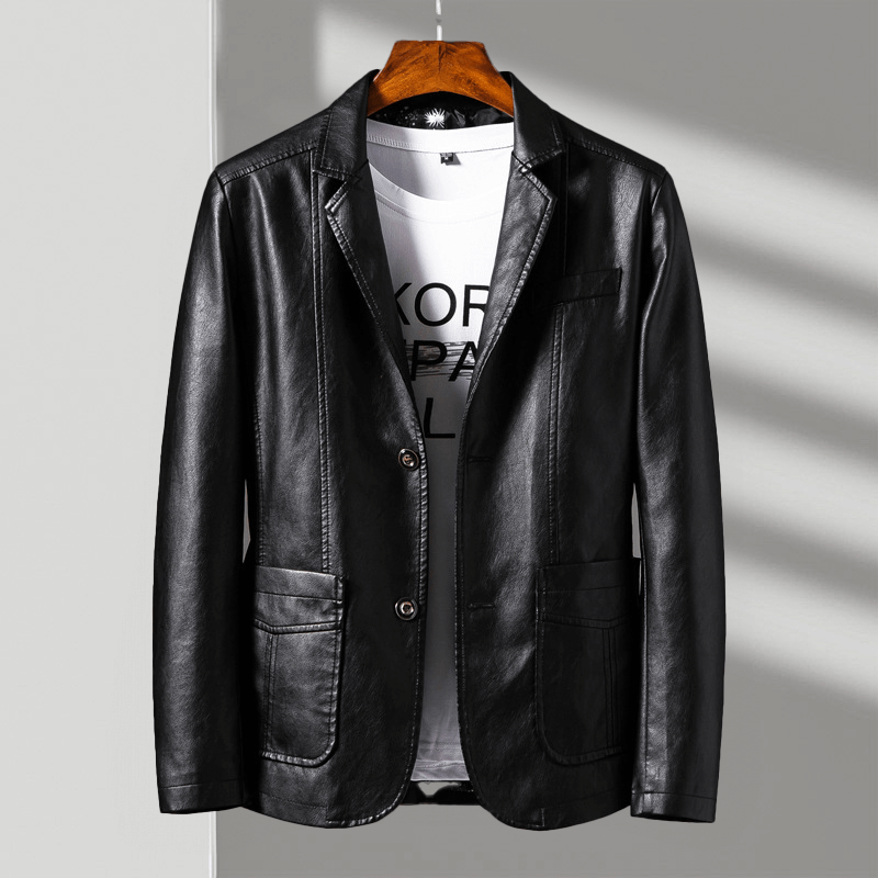 Tailored fit men's jacket, a timeless apparel piece. High-quality outerwear offering sophisticated men's fashion.