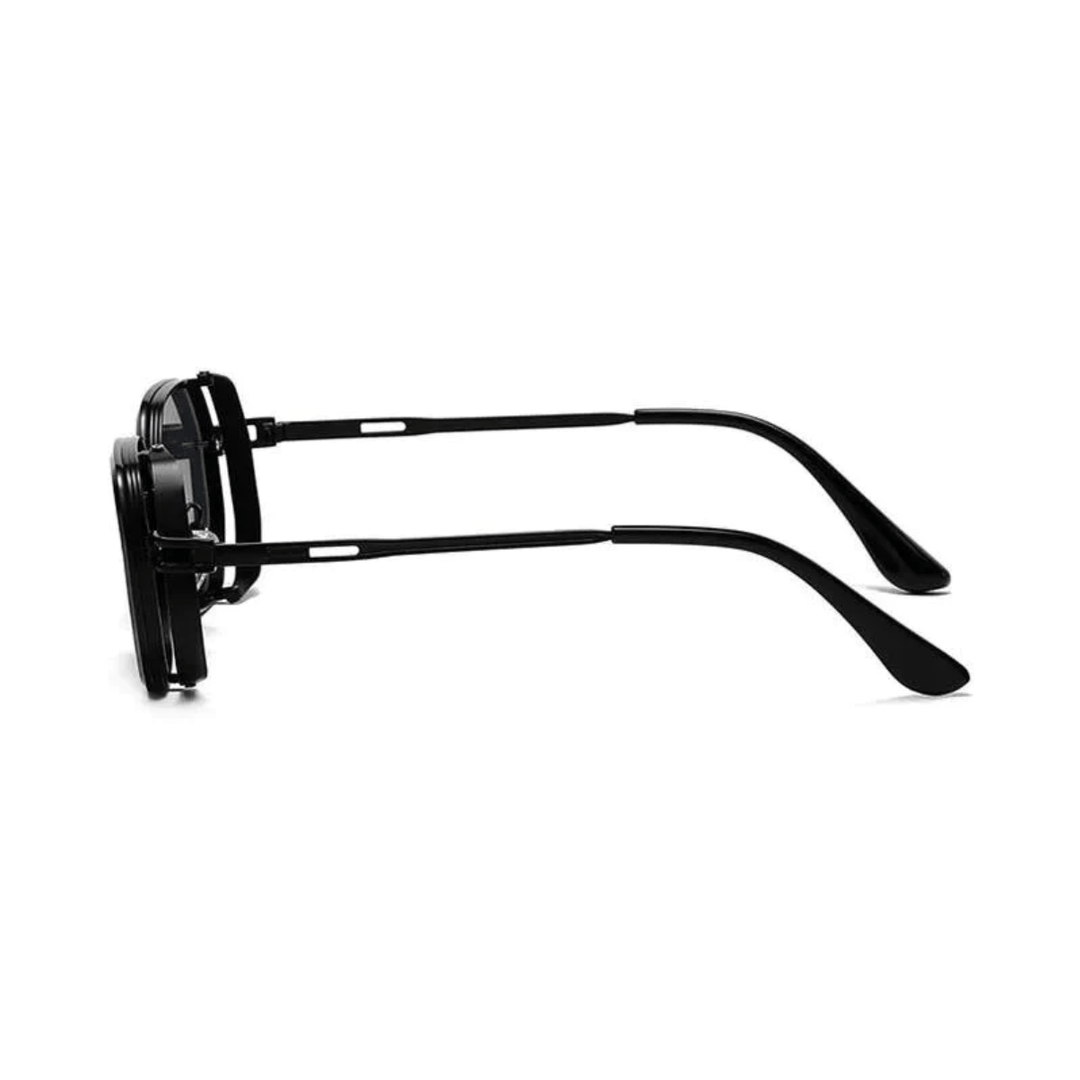 Fashionable men's eyewear, lightweight UV400 protection sunglasses with a refined steel design.