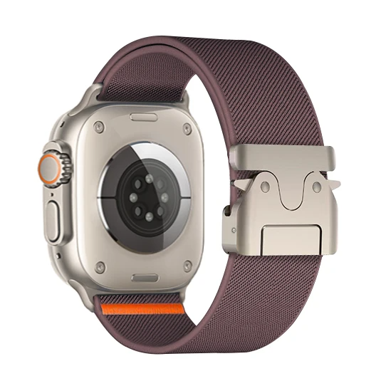 High-quality men's woven nylon strap for smartwatches. Breathable, durable, & comfortable for all-day wear.