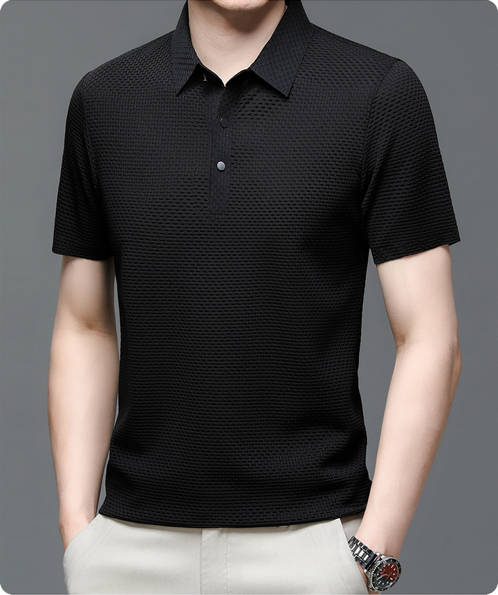 Everyday style men's polo, classic fit, performance fabric, perfect for modern man's wardrobe.