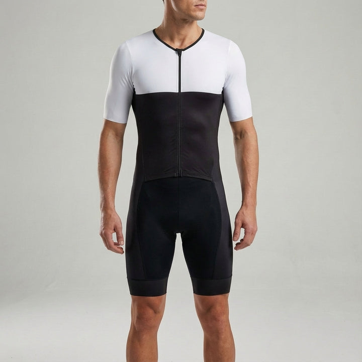 Eng Anliegendes Renntrikot Set Nicholas for men, performance cycling jersey and padded shorts.