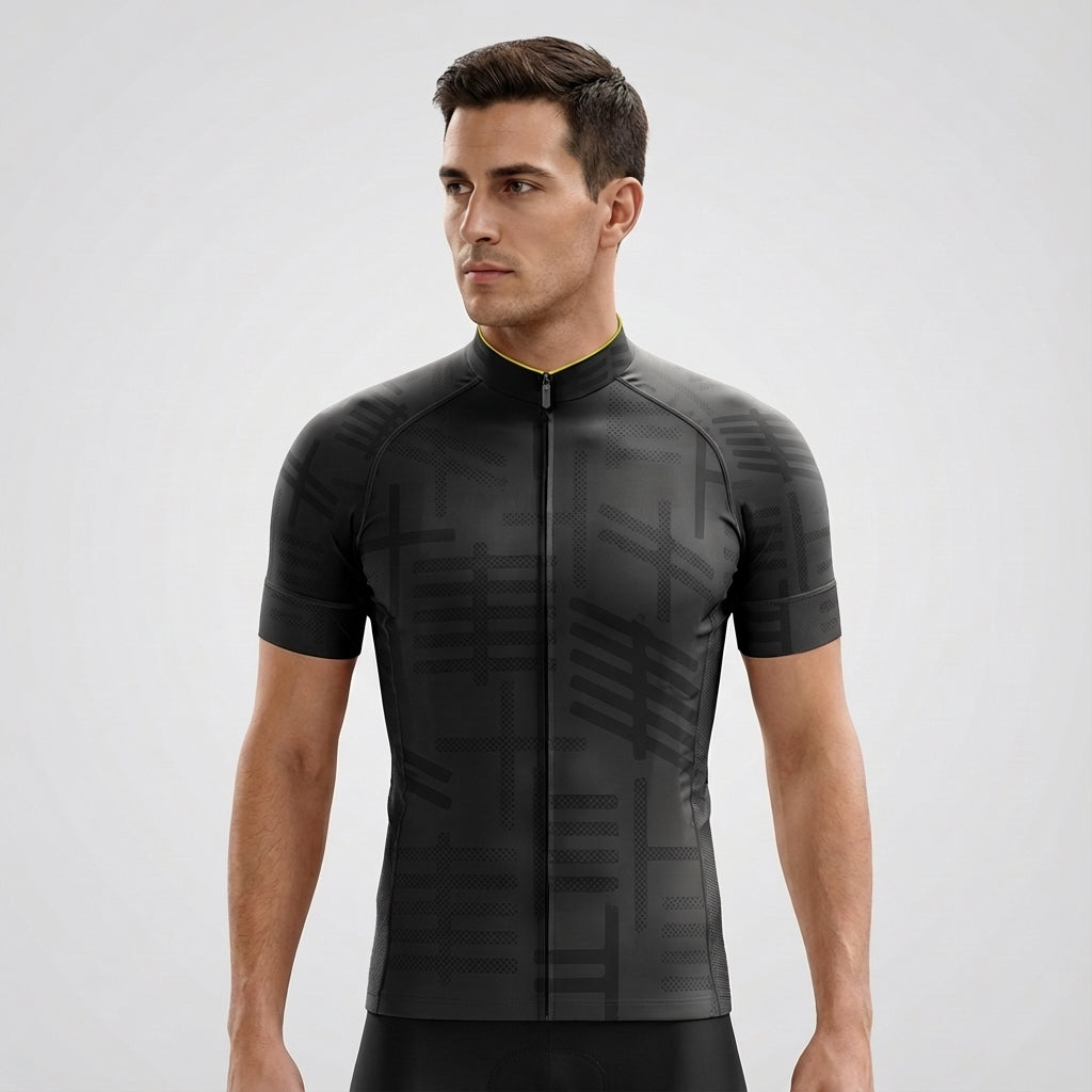 Men's road cycling jersey, Gordon, designed with mesh ventilation and an athletic, aero fit