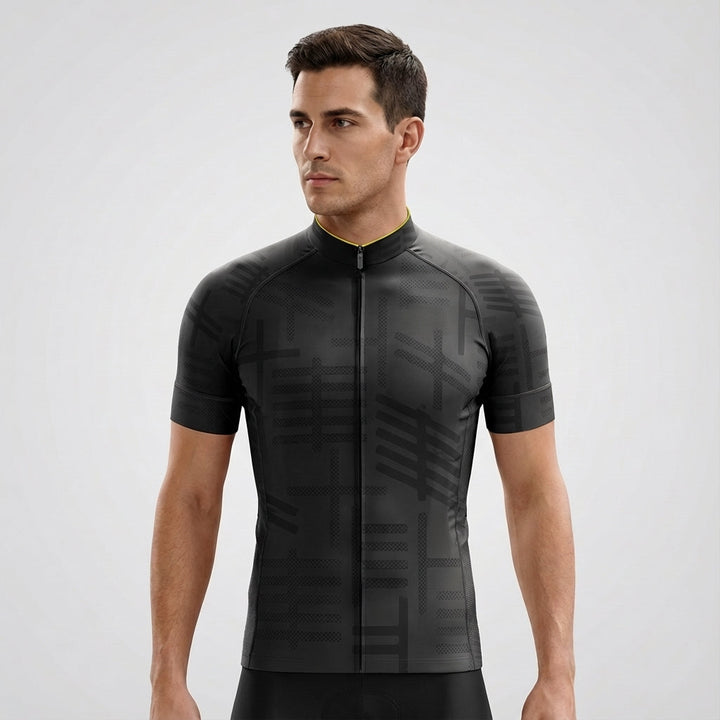 Men's road cycling jersey, Gordon, designed with mesh ventilation and an athletic, aero fit