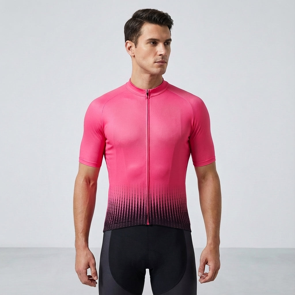 Men's Ted bike kit, aerodynamic cycling jersey with matching padded shorts for road use