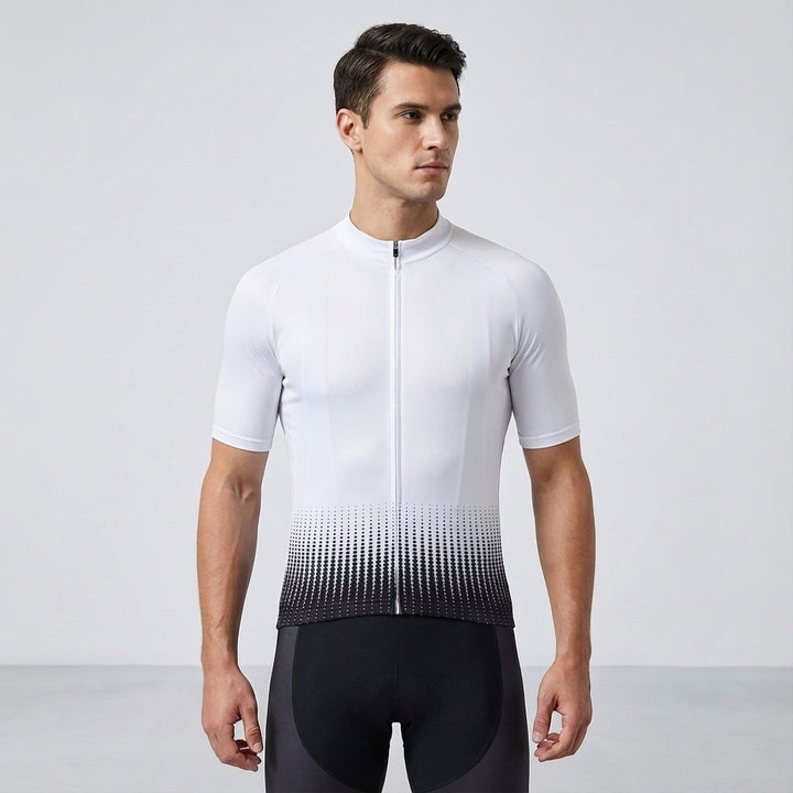 High-performance men's cycling gear, Pro Jersey and padded shorts for serious cyclists