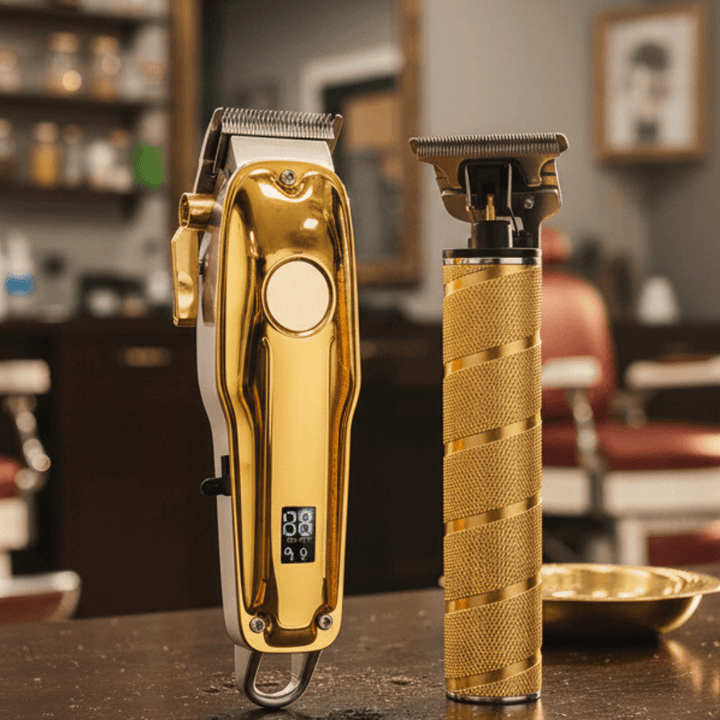 Men's professional 3-in-1 cordless hair trimmer, beard shaver, & body groomer. Precision rechargeable device.