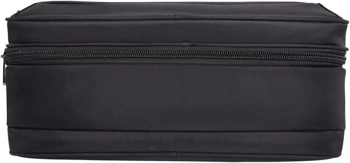 Versatile men's canvas laptop tote bag with shoulder strap & handles for professional business use.