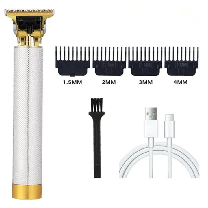 Men's cordless precision hair & beard trimmer with multiple attachments for all grooming needs.