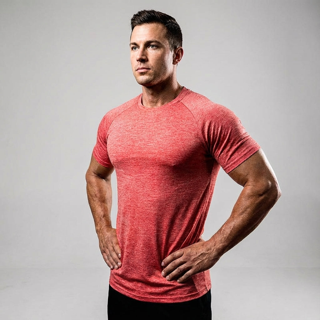 Men's Zachary quick-dry breathable T-shirt, athletic performance top for workout and active sports
