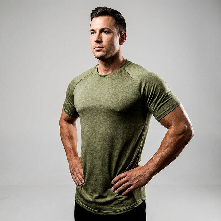 Men's Zachary performance T-shirt, quick-dry and breathable activewear for gym workouts