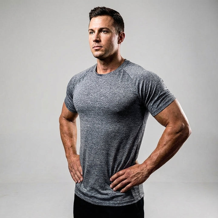 Zachary men's athletic T-shirt, breathable quick-dry performance top for active training