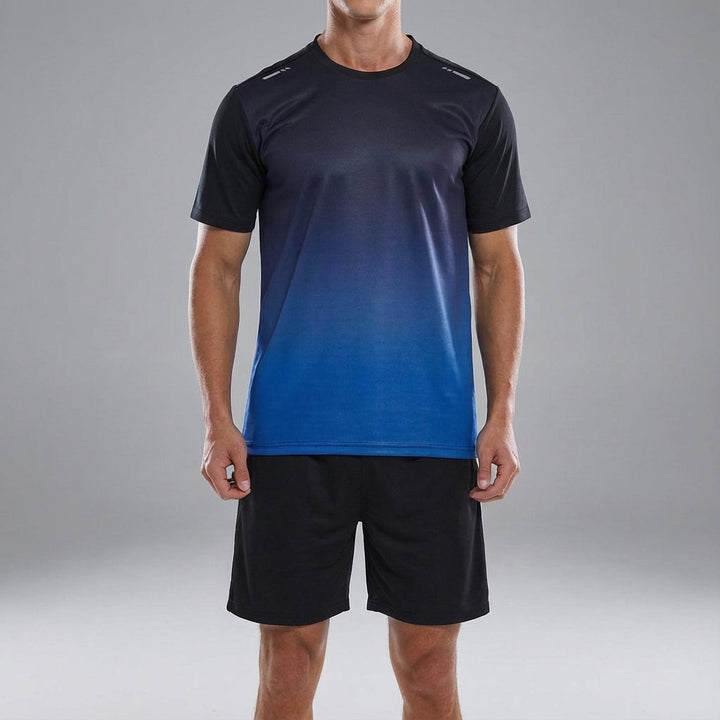 Sportswear for men: Jacob training set, black shorts & gray top, perfect for gym