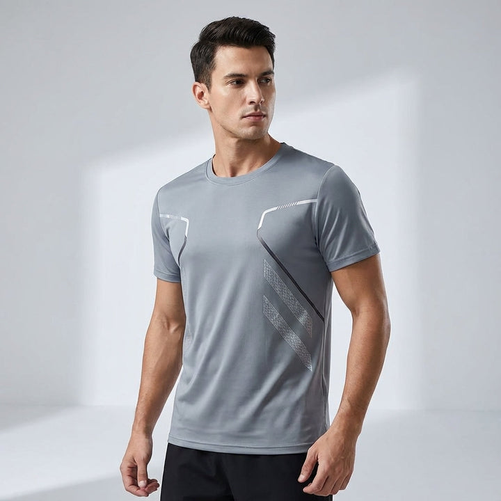 Breathable men's activewear t-shirt, Quick-Dry Sportshirt Kurt with an eye-catching unique print