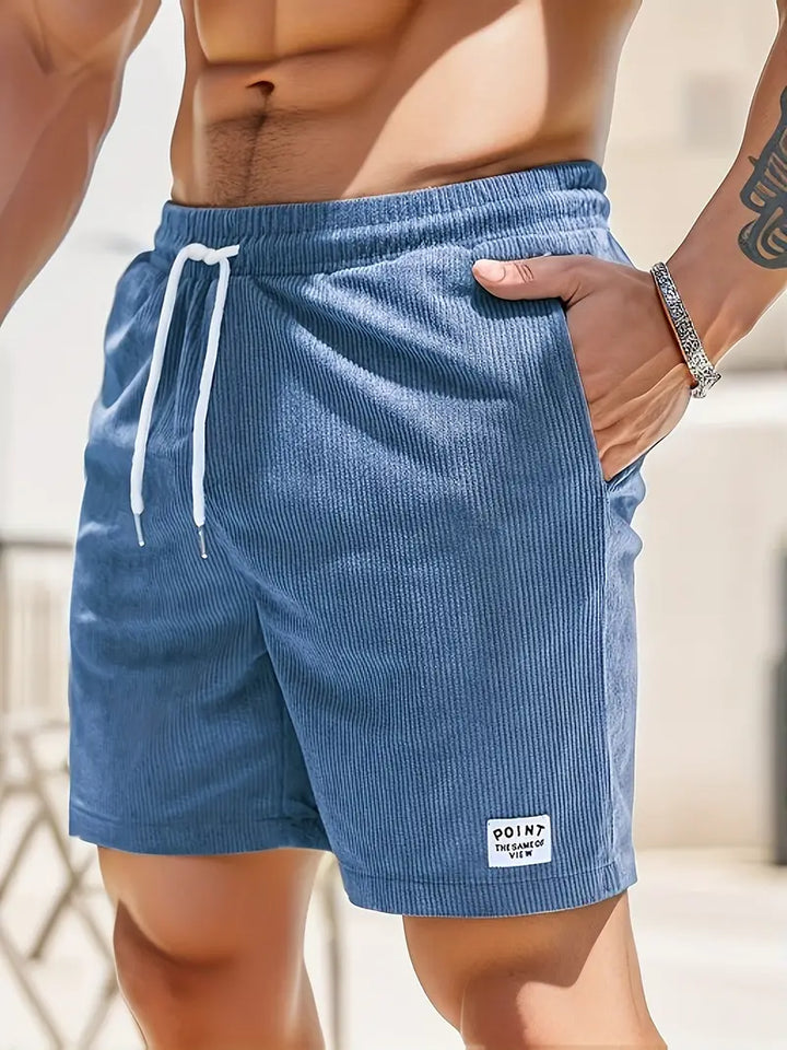 Men's ultimate quick-dry swim shorts with adjustable waistband for beach & pool.