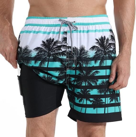Performance men's quick dry swimwear shorts, built for water sports, beach adventures, and active summer days.
