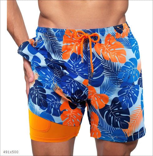 Active men's quick dry swim shorts, featuring a comfortable fit for swimming, surfing, and beach activities.