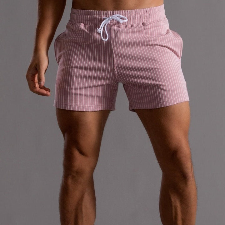 Comfortable men's athletic shorts, quick-dry for beach or pool, with inner support.