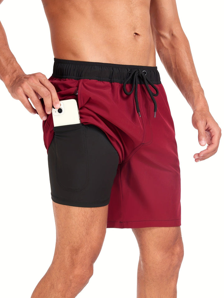 Jonas men's quick-dry swim shorts, ideal for vacation, beachwear, and poolside comfort.