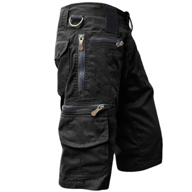 Lay flat of men's TrailFlex quick-dry cargo shorts in a versatile color, essential men's activewear.