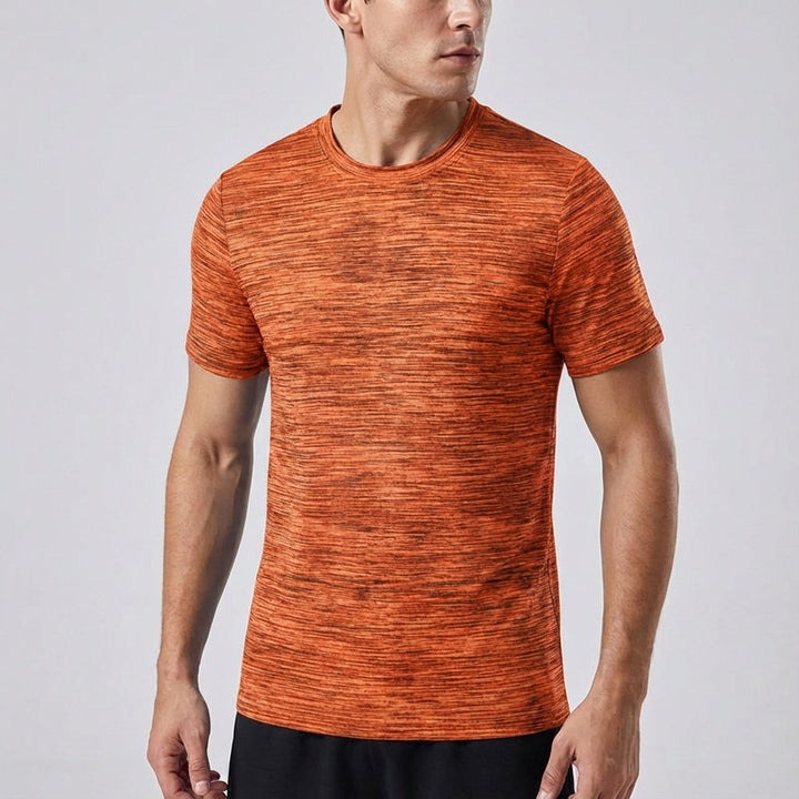 Lifestyle shot of man in 'Aaron' men's activewear, ready for training
