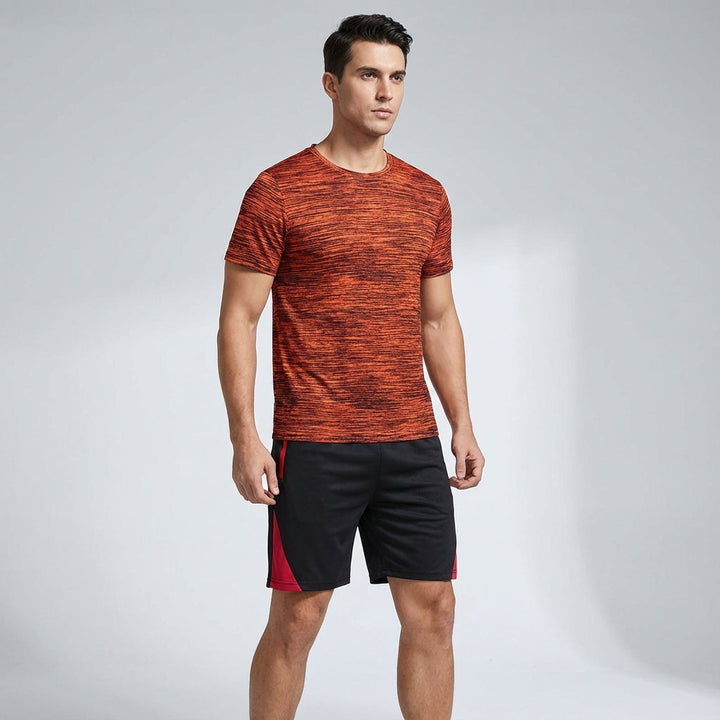 Full view of 'Aaron' men's quick-dry training set, ideal for gym and activewear