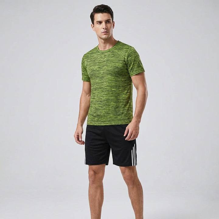 Men's quick-drying gym clothes, 'Aaron' training set for active men