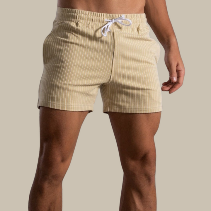 Men's quick-drying stylish swim shorts made from ripstop polyester, perfect for beach & pool.