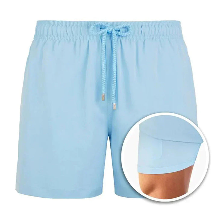 Men's quick-dry swimwear, comfortable and stylish, ideal for summer fashion, beach, and pool.