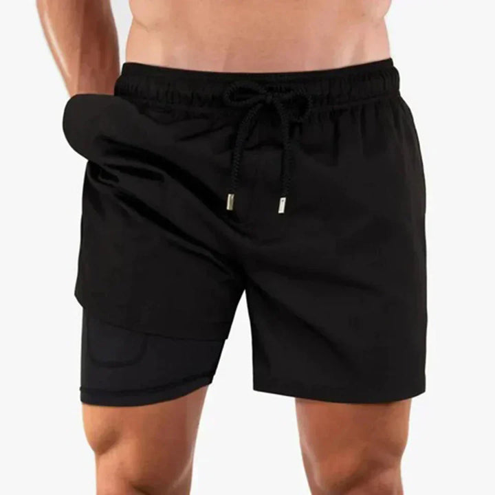 Stylish men's quick-dry swim shorts, perfect for comfortable wear on the beach or by the pool.