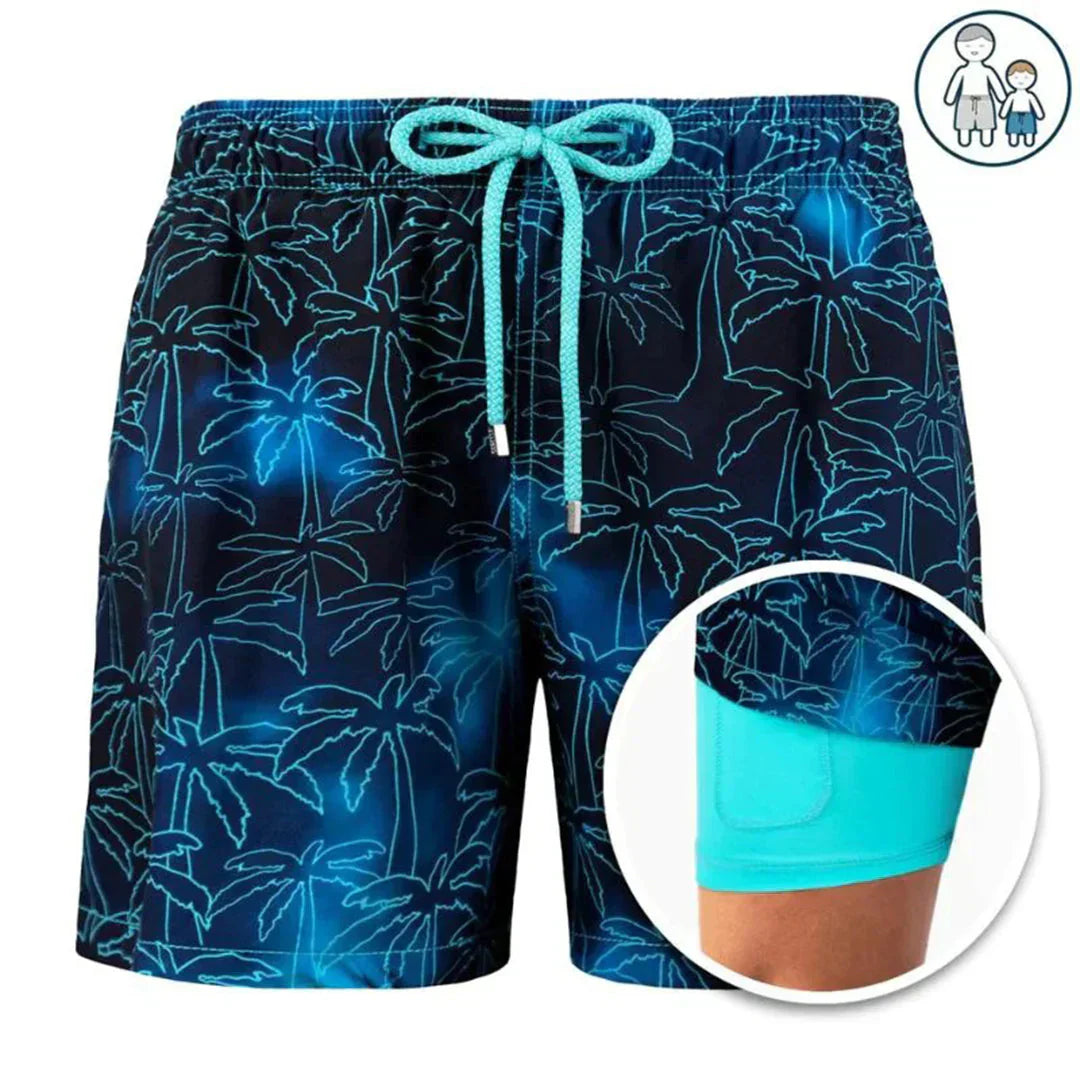 Quick-dry men's beach shorts, comfortable and stylish, perfect for active summer days and pool wear.