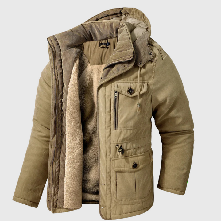 Men's quilted jacket, warm and versatile outerwear. Perfect for fall and winter fashion. Stylish & cozy.