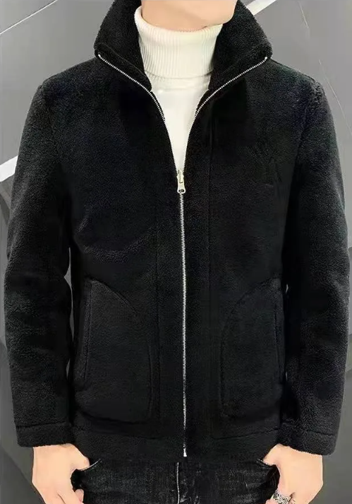 Cozy men's quilted vest, padded for extra warmth. Stand-up collar design, perfect layering for cold winter days.
