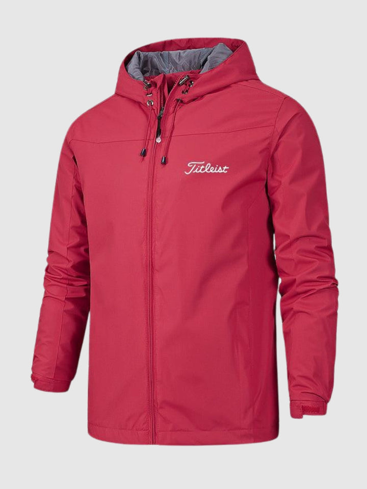 RainTrek men's waterproof rain jacket. Lightweight, breathable, and all-weather protection for outdoor adventures.