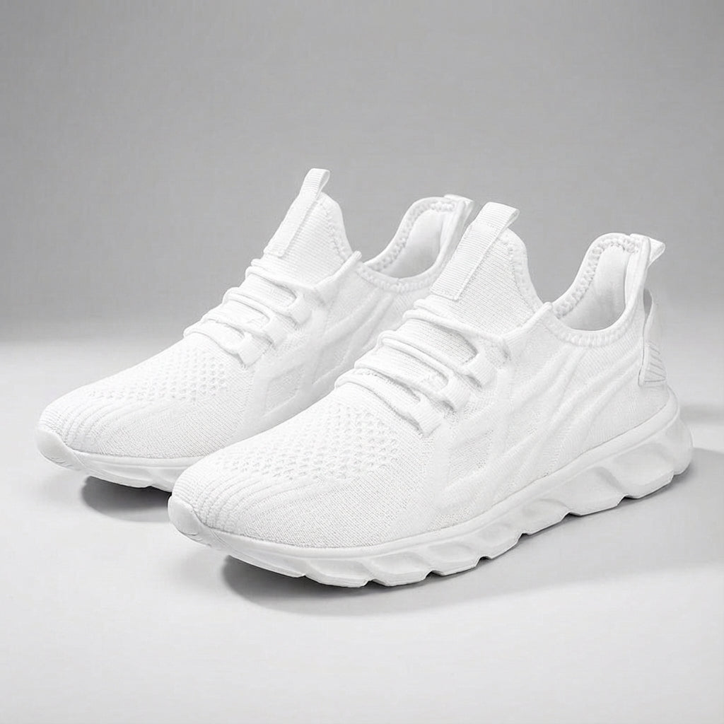Men's Randy casual sneakers featuring a breathable knit upper, designed for ultimate comfort and ventilation.