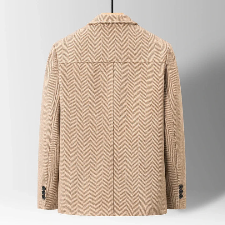 Sophisticated men's herringbone jacket, Ravello design, lightweight and versatile for year-round effortless style.