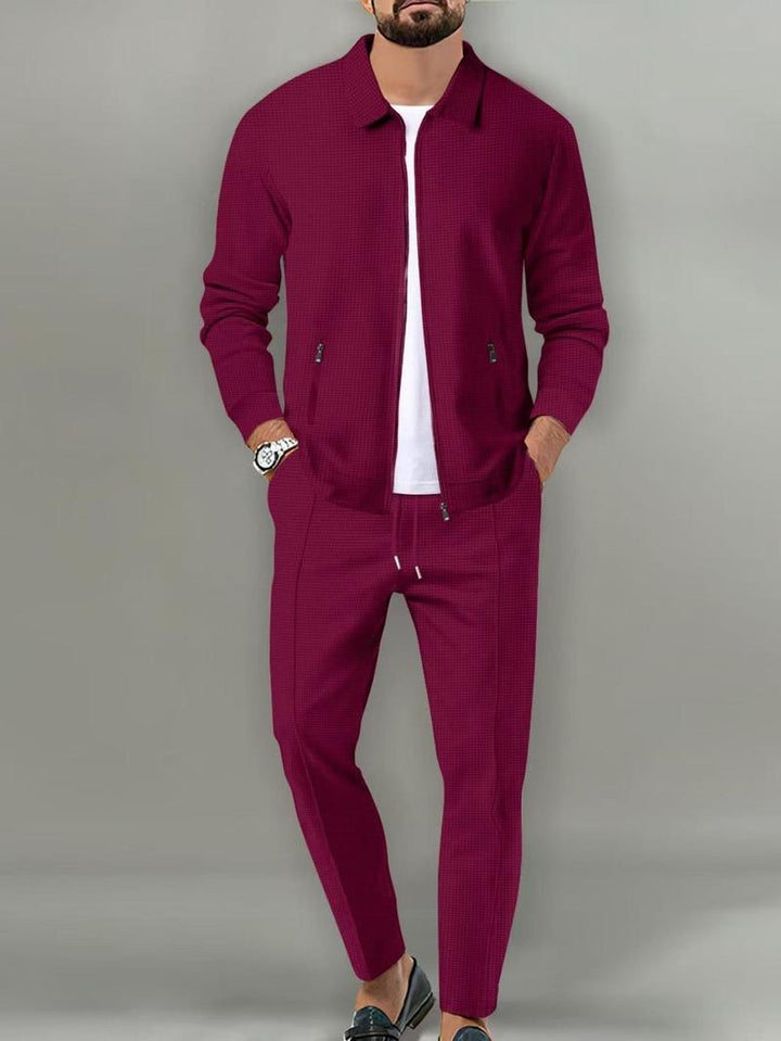 Comfortable men's Ravenna joggers, part of a modern fit two-piece tracksuit, perfect for sportswear & everyday activewear.