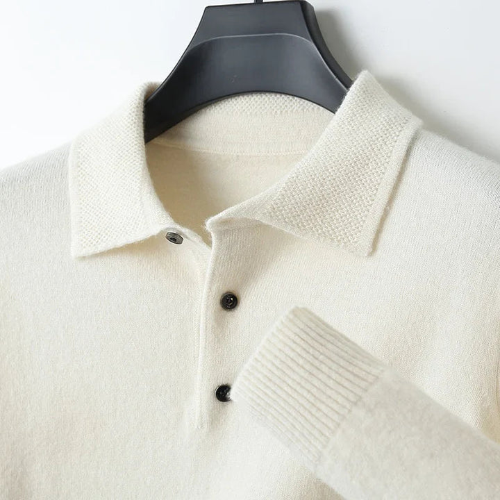 Versatile men's long sleeve cardigan. Ideal for everyday comfort, elegant outerwear, & stylish layering.