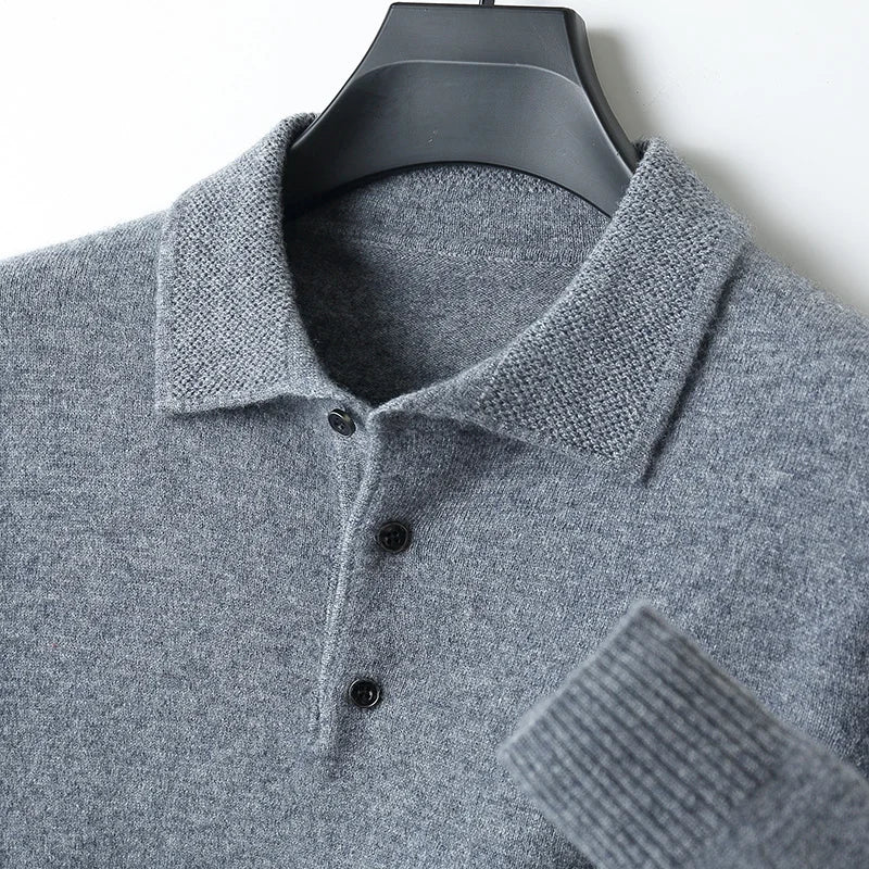 Elegant men's comfort cardigan. A versatile long sleeve piece for everyday fashion & stylish layering.