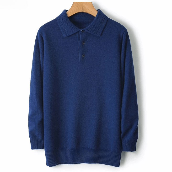 Comfortable men's long sleeve cardigan. Versatile everyday outerwear with classic style for layering.