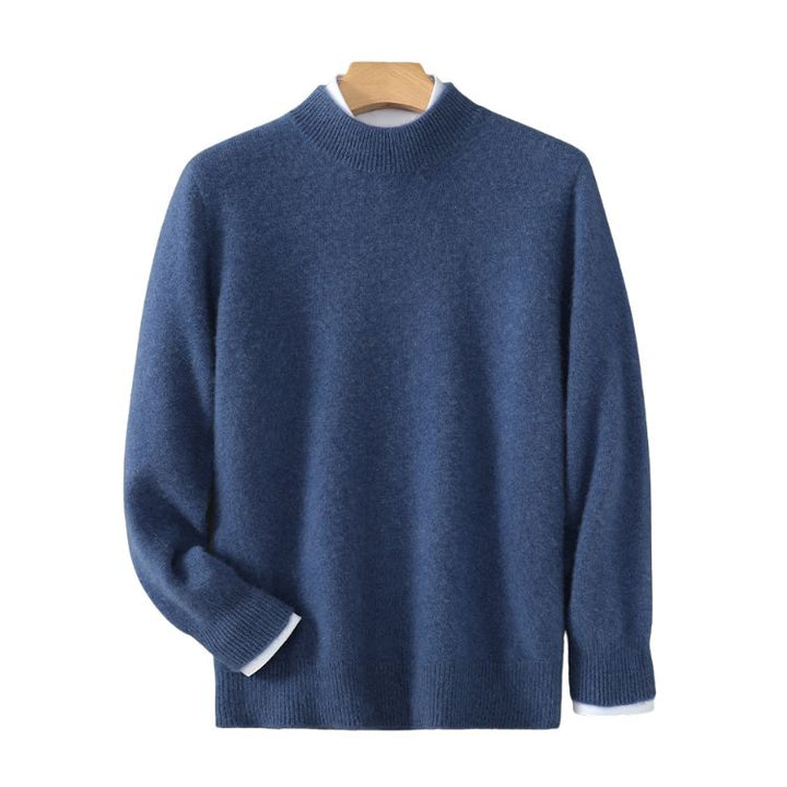 Comfortable men's pullover sweater for effortless style. Versatile casual winter menswear fashion.