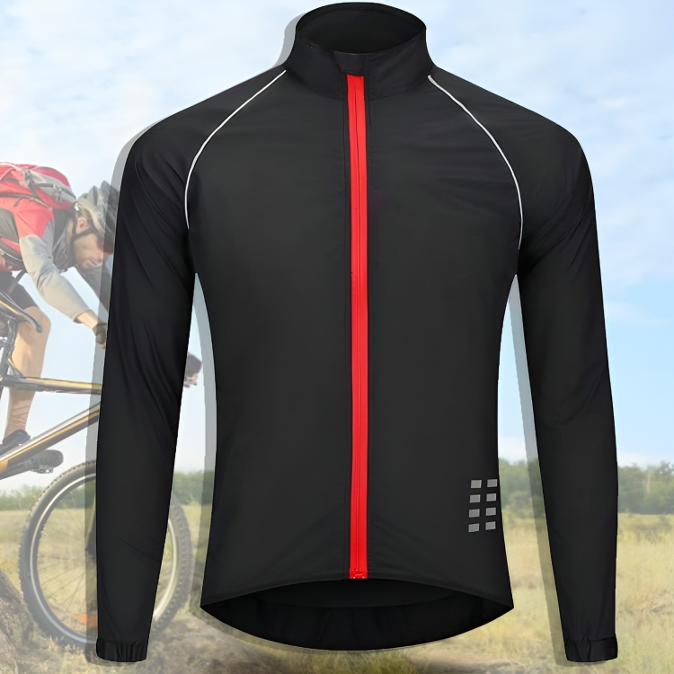 Men's ReflectoRide reflective cycling jacket ensures high visibility for safe night rides.