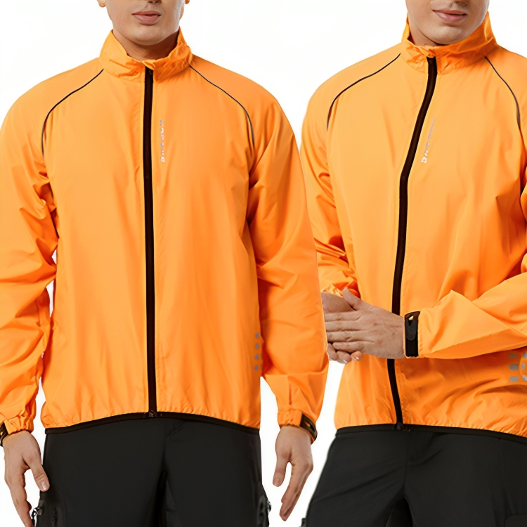 ReflectoRide men's jacket for cycling, combining visibility, windproofing, and breathability.